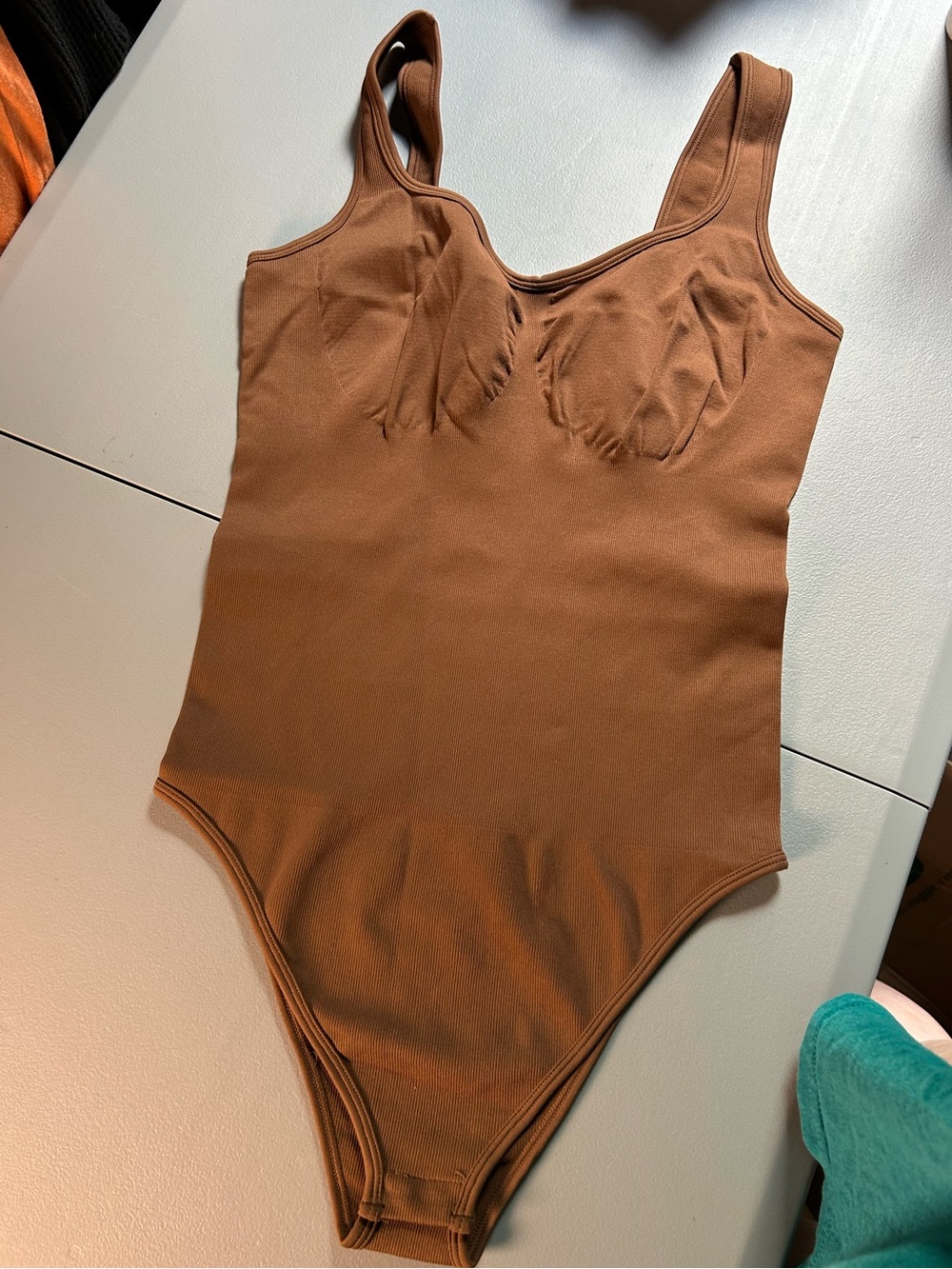 Brown Tank One-Piece bodysuit